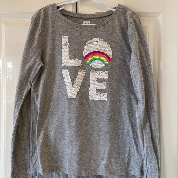 Gap Kids Girls Long Sleeve Shirt L/G - Picture 1 of 7